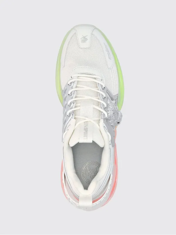 Plein Sport Runner Tiger Low-Top Mesh Sneakers with Chunky Sole White (AABSUSC0352STE003N01) (3)