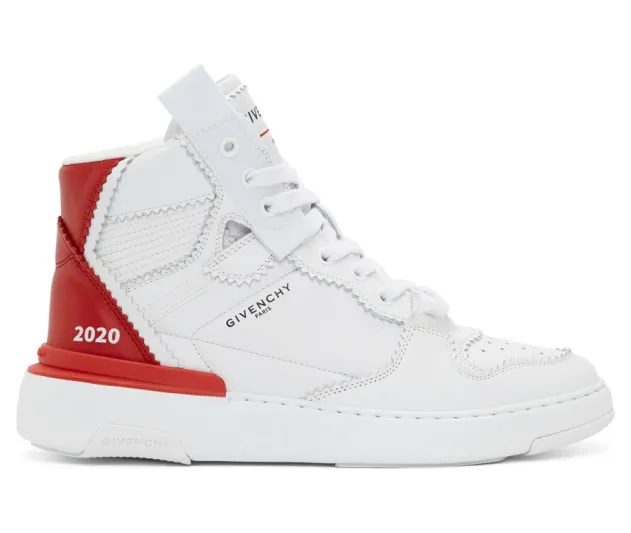 Givenchy White and Red Wings Sneakers (BH003SH0PJ)