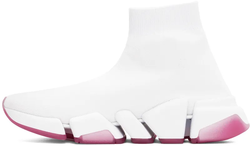 Balenciaga White & Pink Speed 2.0 (654045 W2DI2)