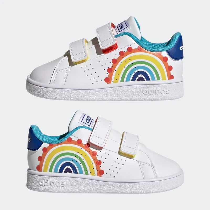 Adidas Advantage Lifestyle Court Hook-and-Loop Cloud White / Royal Blue / Bright Cyan (GV6825)