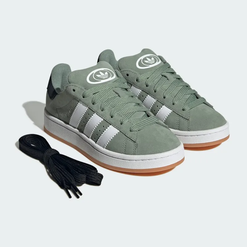 Adidas Campus 00s Silver Green / Cloud White / Gum (JI0283)