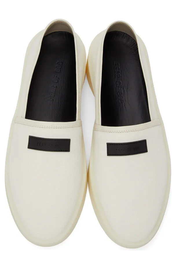 Fear of God White Canvas Espadrille Sneakers (FG80-013CNV) (5)