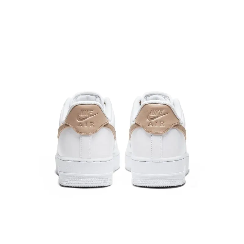 Nike Air Force 1 Low White Vachetta Tan White/Black-Metallic Gold-Vachetta Tan (CU6675-100)