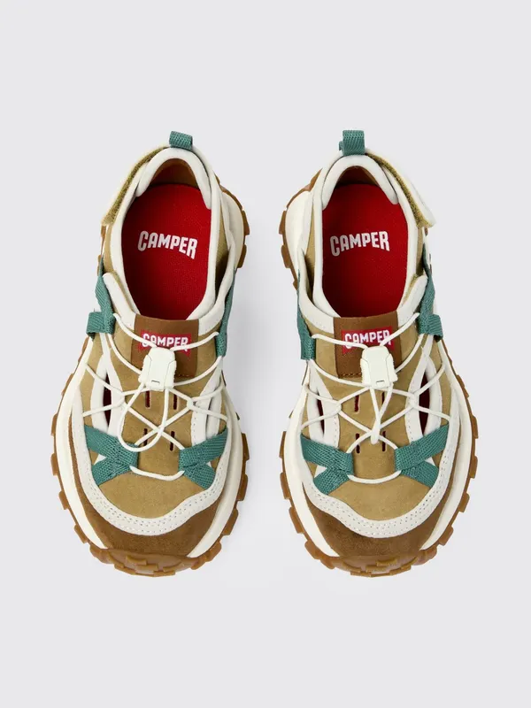 Camper Recycled Polyester and Suede Drift Trail Brown (K800695-002DRIFTTRAIL0)