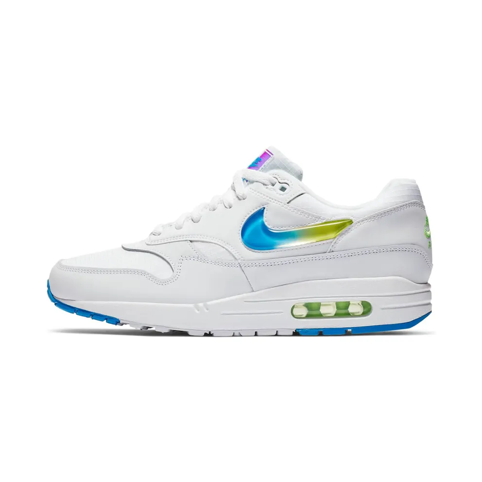Nike Air Max 1 Jelly Jewel White White/Photo Blue-Lime Blast (AO1021-101)