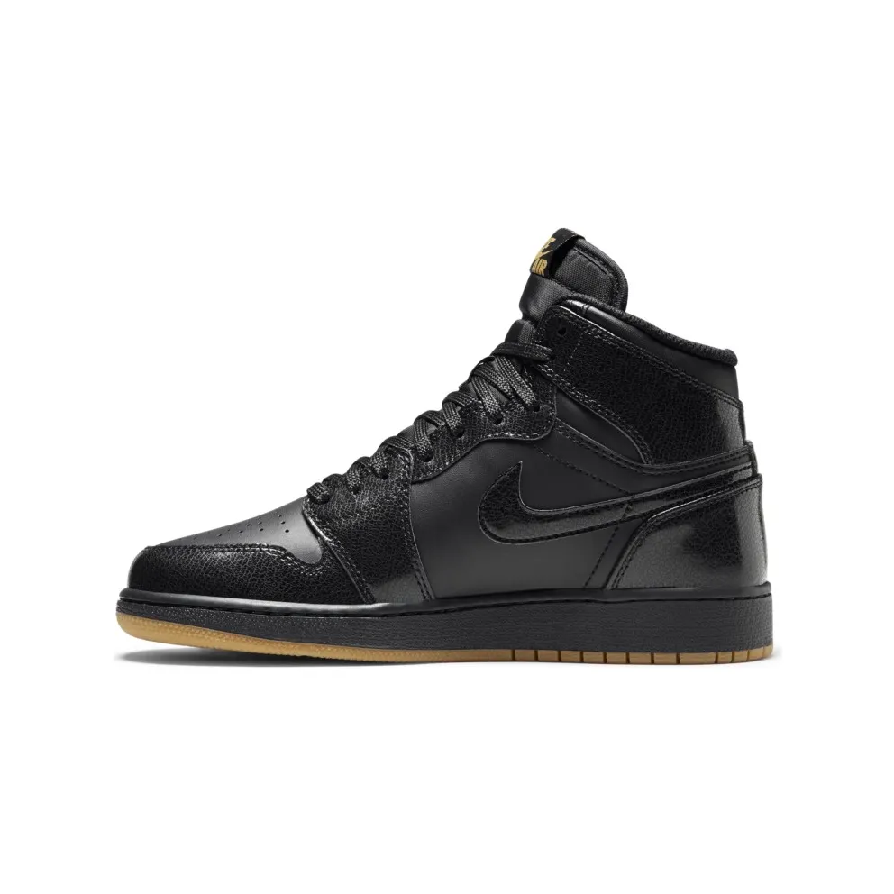 Jordan 1 Retro Black Gum (GS) Black/Black-Gum Light Brown (575441-020)