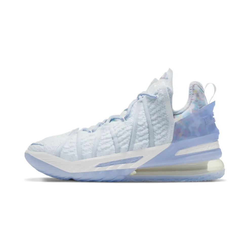 Nike LeBron 18’Play for the Future’Basketball Shoe “Blue Tint / Clear / White” (CW3156-400)