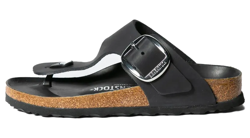 Birkenstock Gizeh Big Buckle “Natural Leather Oiled – Black” (1023334)