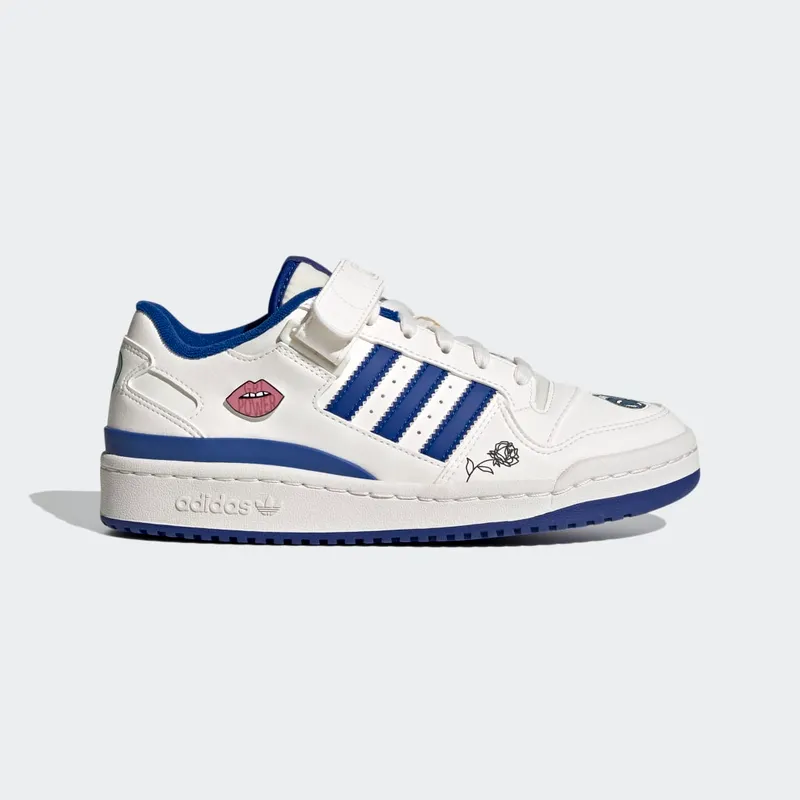 adidas Forum Low Chalk White / Collegiate Royal / Gold Metallic (FX6714)