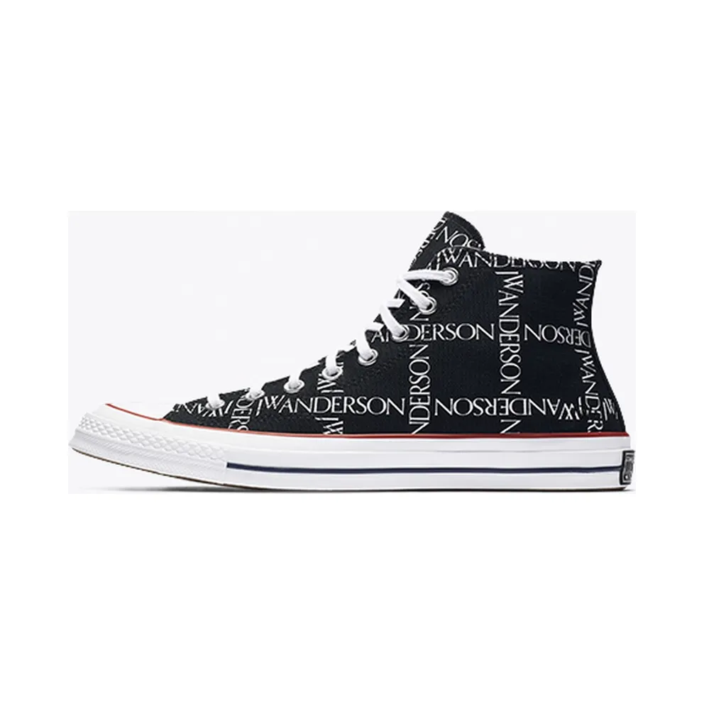 Converse Chuck Taylor All-Star 70s Hi Grid JW Anderson Black Black/White-Insignia Red (160807C)