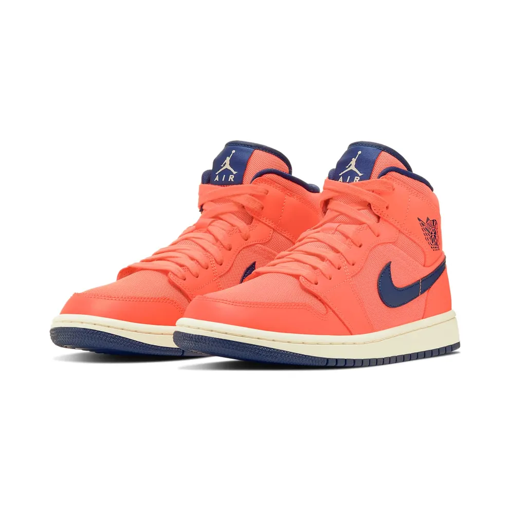 Jordan 1 Mid Turf Orange Blue Void (W) Turf Orange/Blue Void-Light Cream (CD7240-804)