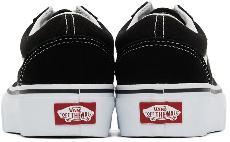 Vans Kids Black Old Skool Platform Little Kids (VN0A3TL36BT1)