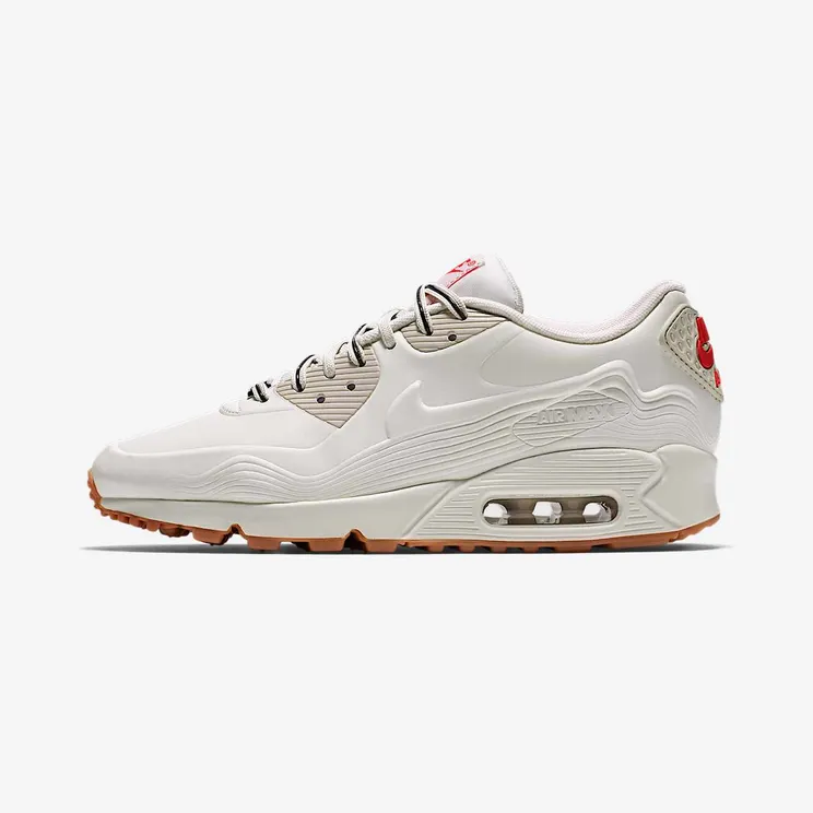 Nike Air Max 90 VT Tokyo (W) “White / Light Beige Chalk / Velvet Brown” (813153-100)