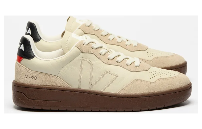 VEJA V-90 Sneakers aus Wildleder – Nude (VZ2020751)