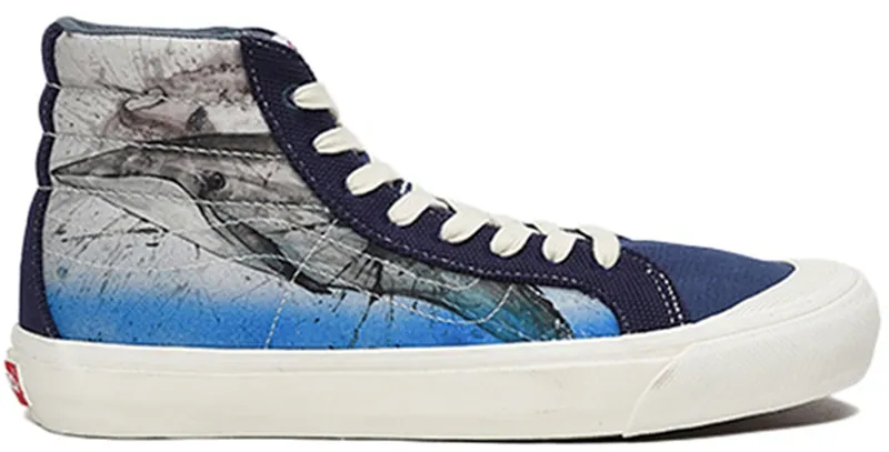 Vans Style 138 Ralph Steadman Whale Blue/Blue (VN0A3DP9VQT)