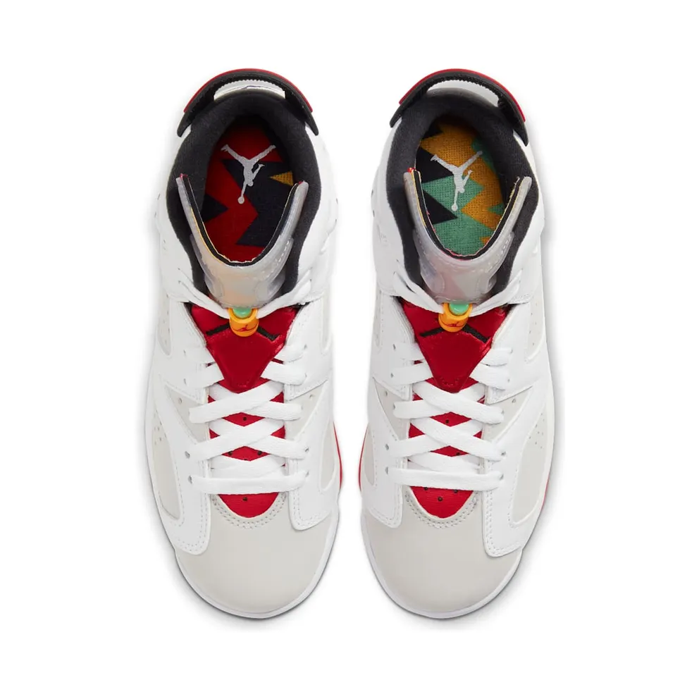 Jordan 6 Retro Hare (GS) Neutral Grey/White-True Red-Black (384665-062)