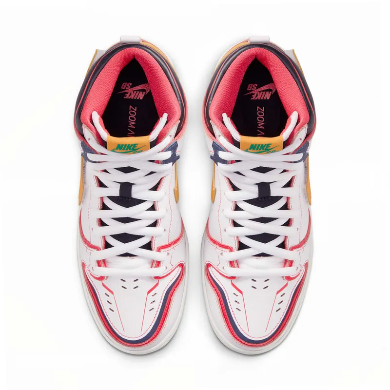 Nike x Gundam Dunk SB High RX-0 Unicorn – “White / Amarillo” (DH7717-100)
