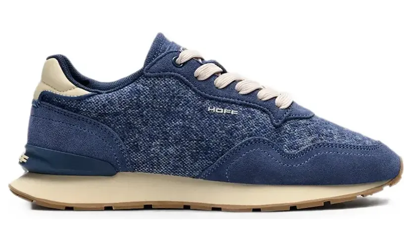 Hoff City suede-panelled textured sneakers – Blauw (22602424)