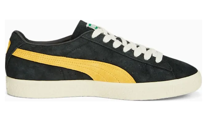 Puma Suede Vintage Black Mustard Seed Hairy Suede (385698-06)