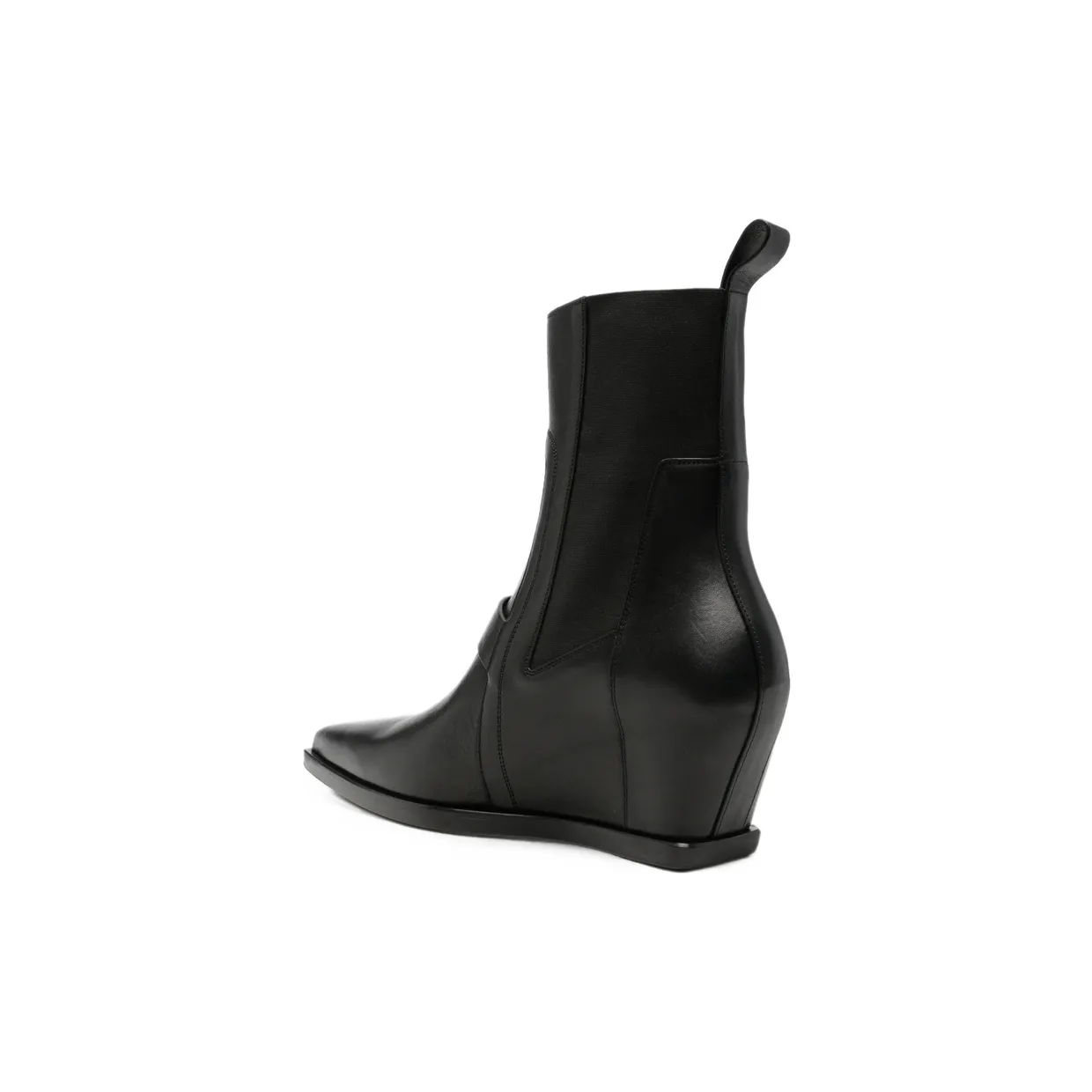 Rick Owens Wedge-heel Pointed-toe “Black” (RU02F4805 LOO 09) (4)