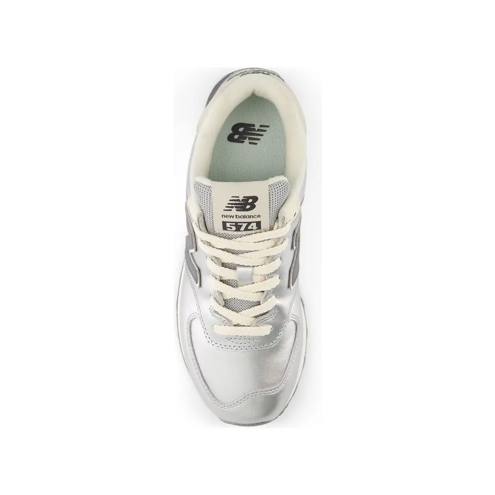New Balance 574 Metallic Silver / Artic Grey (WL574MLG)