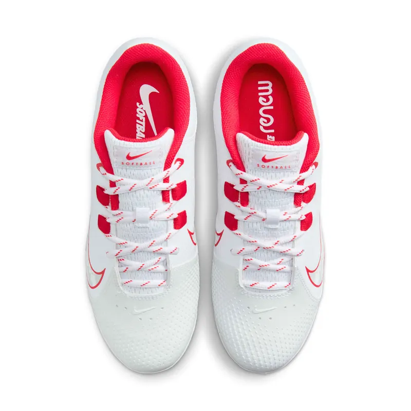 Nike Hyperdiamond 4 Pro White University Red Wolf Grey (FZ0922-102)