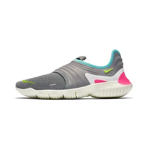Nike Free RN Flyknit 3.0 Grey “Gunsmoke / Aurora Green / Volt” (AQ5708-002)