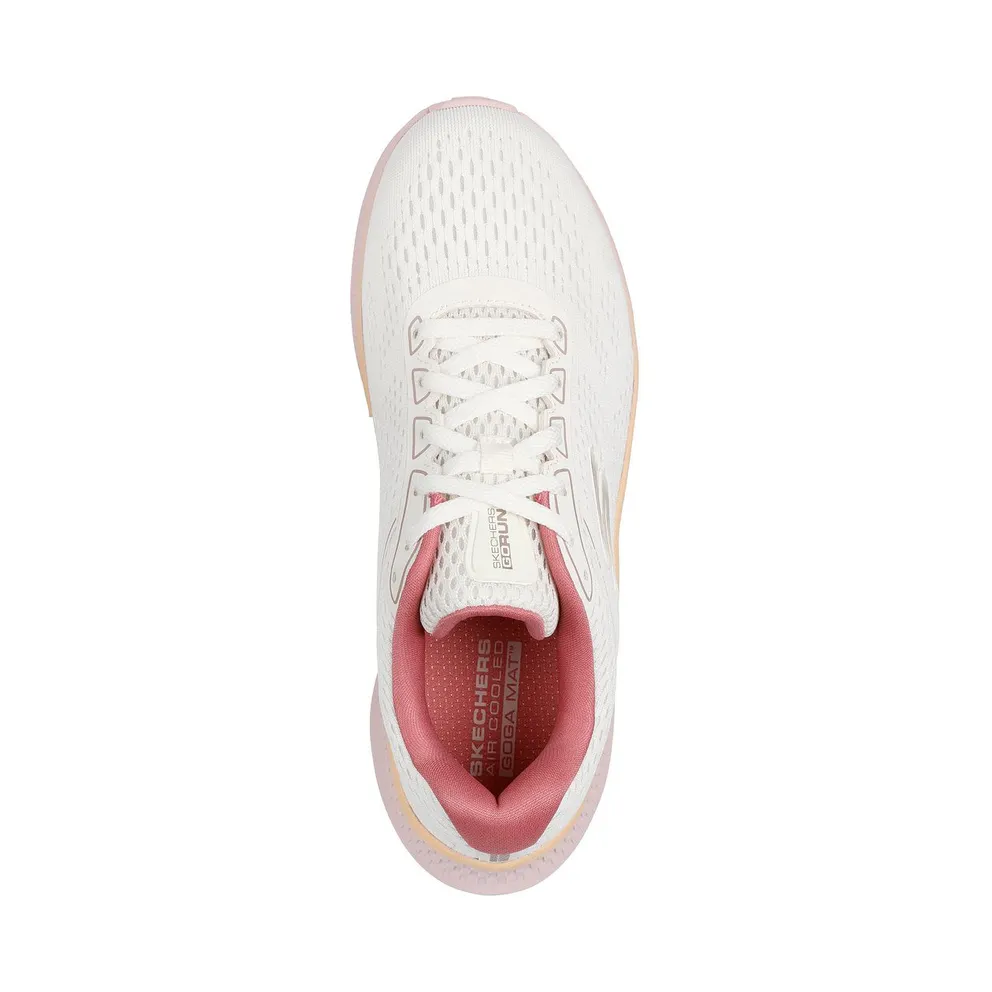 Skechers GO RUN Consistent 2.0 – Mile Marker – Natuurlijk / Pink (128607 NTPK)