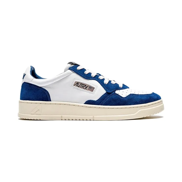 Autry Open Leather Low White Academy Blue (AOLM-CE16)