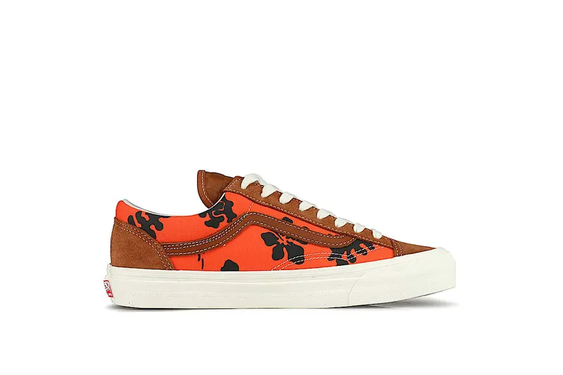 Vans Style 36 Modernica Orange Hawaiian Print Leather Brown/Hawaiian (VN0A3MVMVQJ)