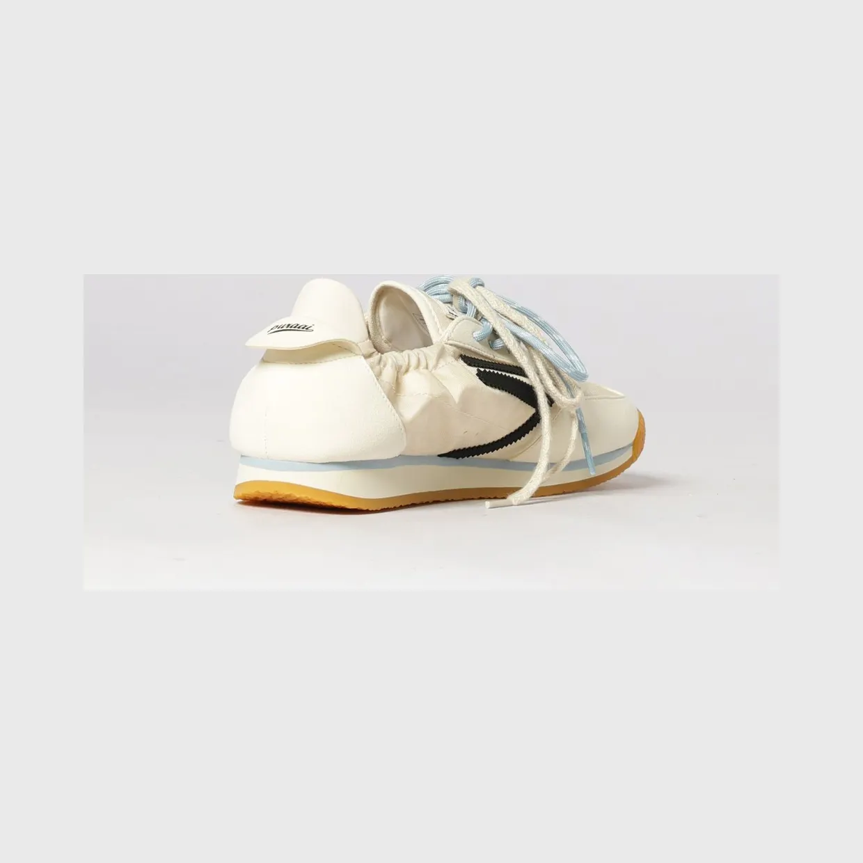 Puraai Panther Vegan Leather and Nylon Sneakers Cream (PU602P036) (2)