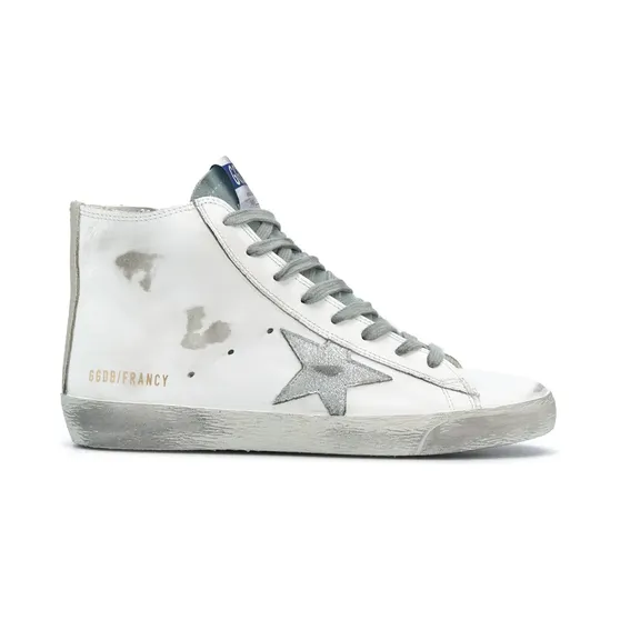 Golden Goose Francy met gerafeld effect “White” (GWF00113F000319)