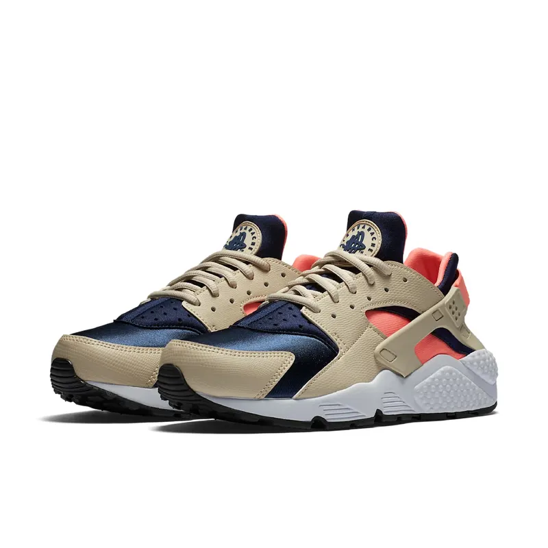 Nike Air Huarache Run Oatmeal (W) Oatmeal/Binary Blue-Lava Glow (634835-111)