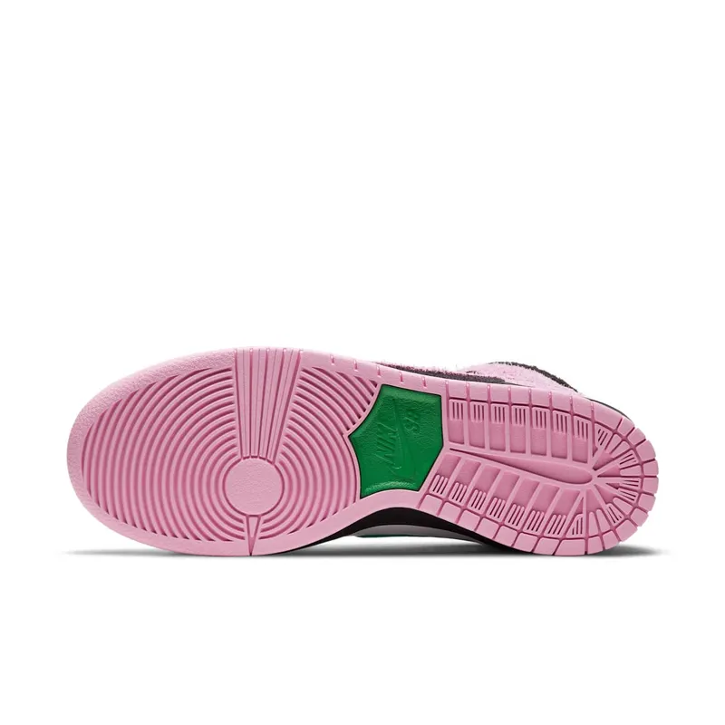 Nike SB Dunk High Invert Celtics Black/Pink Rise-Lucky Green (CU7349-001)