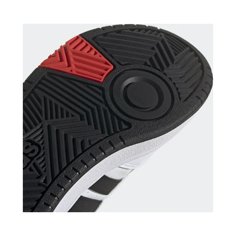 Adidas Hoops Lifestyle Basketball Hook-and-Loop Cloud White / Core Black / Bright Red (H03863)