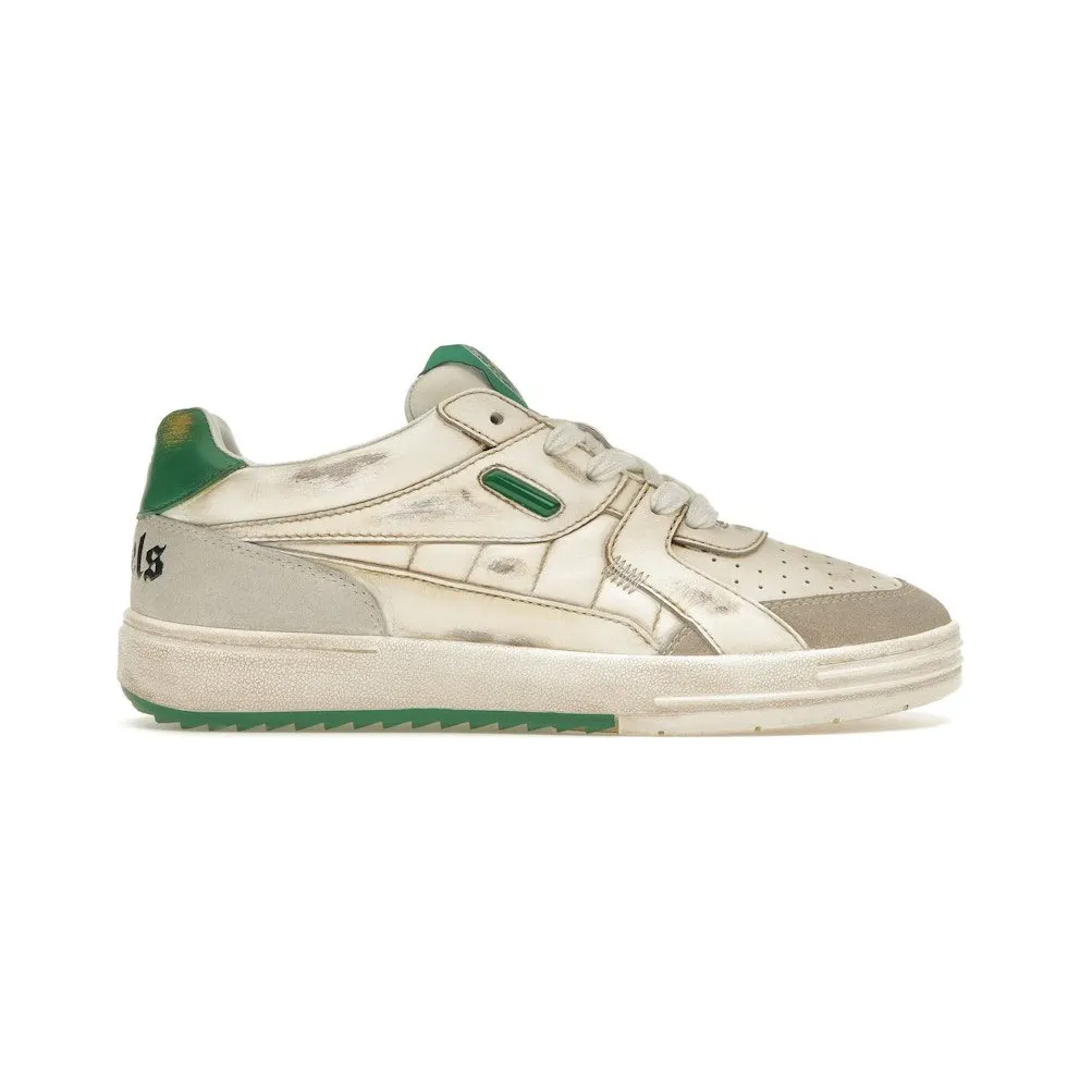 Palm Angels Palm University Vintage Sneaker White Green (PMIA078S23LEA0030155)
