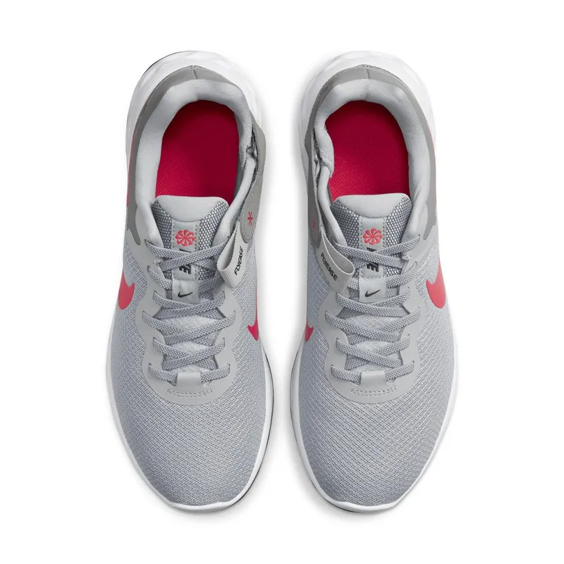 Nike Revolution 6 FlyEase Next Nature Easy On/Off Road Running Grey 50% Sustainable Materials (DC8992-004)