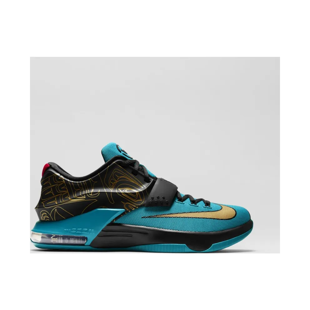 Nike KD 7 N7 Dark Turqoiuse/Metallic Gold-Black-University (705135-486)