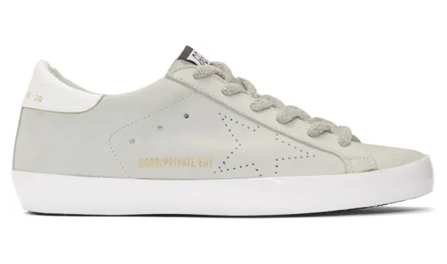 Golden Goose SSENSE Exclusive White Sunday Superstar Sneakers (F34WS590.N55)