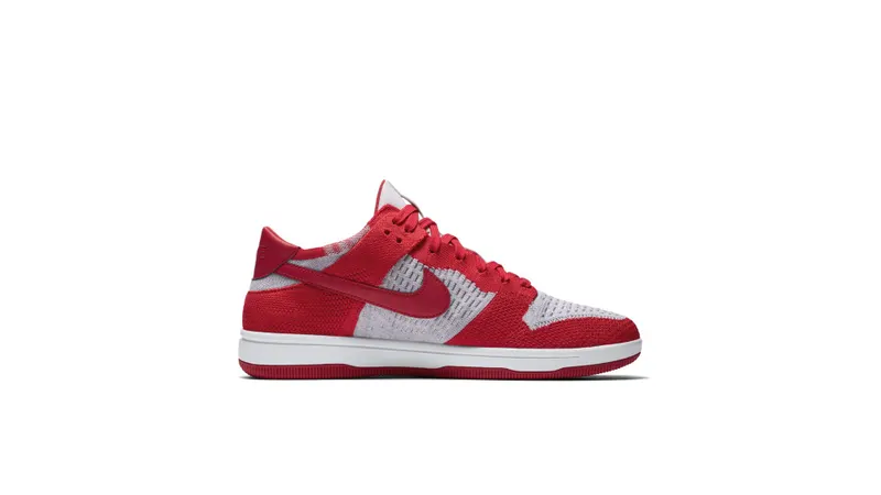 Nike Dunk Low Flyknit University Red Wolf Grey University Red/Wolf Grey-White (917746-600)
