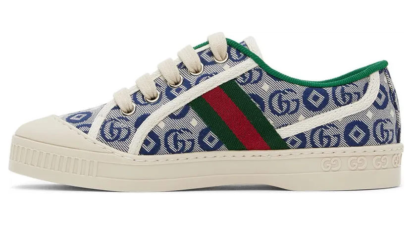 Gucci Kids Blue Web Tennis 1977 Sneakers (682230 U4G50) (3)