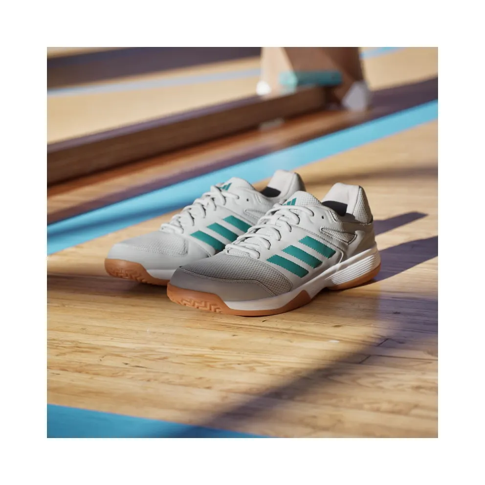 Adidas Speedcourt Indoor Grey Two / Equipment Green / Cloud White (KK2069)