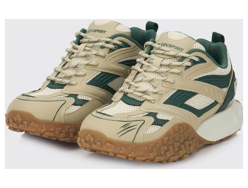 Plein Sport Urban Sprinter Mesh and Rubber Sneakers Green (SAFSUSC0933STE003N0605)