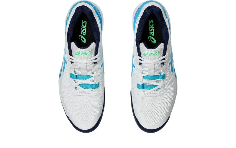 ASICS Gel-Resolution 9 Clay White Digital Aqua (1041A375-103)