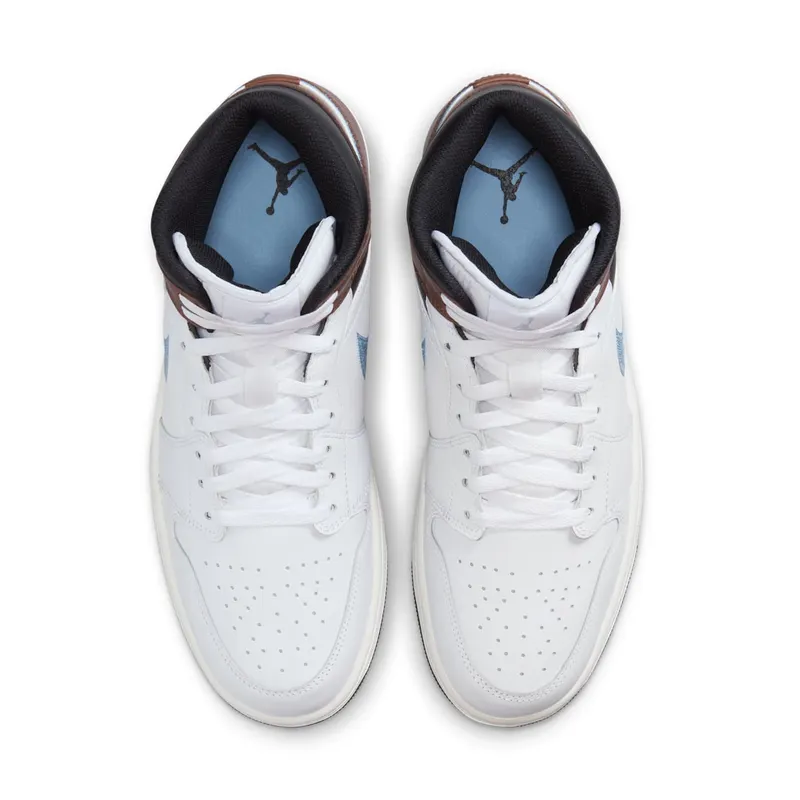 Jordan 1 Mid SE White Brown Blue Grey (FQ7831-142)