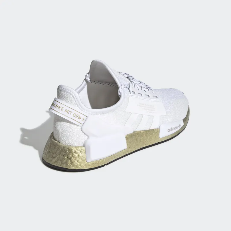 adidas NMD V2 Cloud White Gold Metallic (W) Cloud White/Cloud White/Gold Metallic (FW5450)