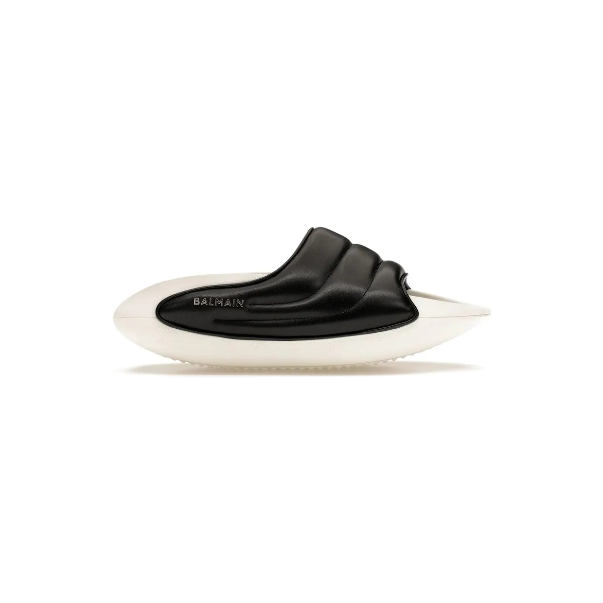 Balmain B-IT Mules Black White (AM1VL299LPQPEAB)