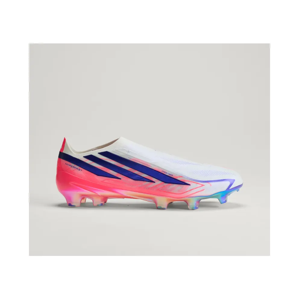 adidas F50 Hyperfast Elite Laceless Firm Ground Football Boots “Cloud White / Solar Purple / Solar Turbo” (KJ6074)