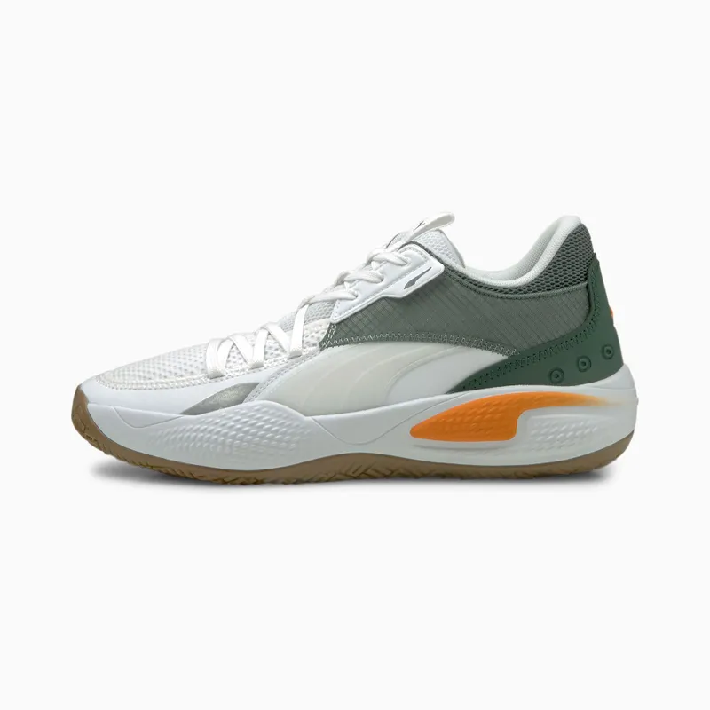 Women’s PUMA Court Rider Pop White/Vibrant Orange (376107-02)