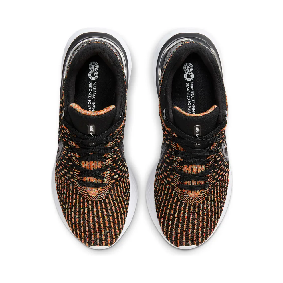 Nike React Infinity Run Flyknit 3 Road Running Black (DD3024-002)